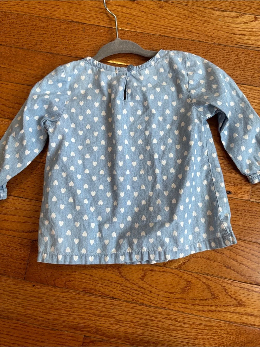 Toddler Navy Floral Embroidered Long-Sleeve Top by Modern Moments